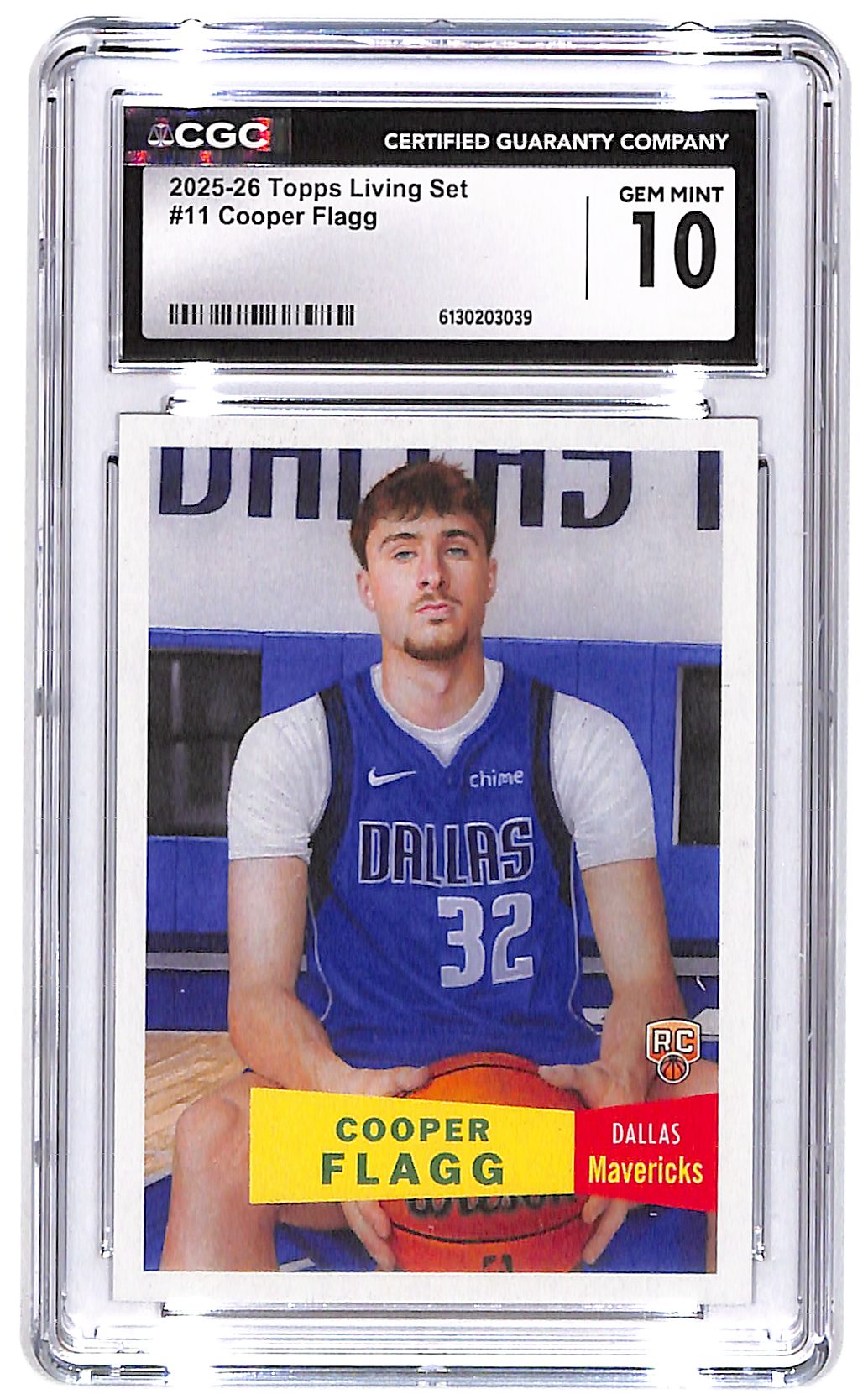 2025-26 Copper Flagg Topps Living Set #11 CGC Gem Mint 10