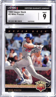 1993 Mike Piazza Upper Deck #2 CGC Mint 9