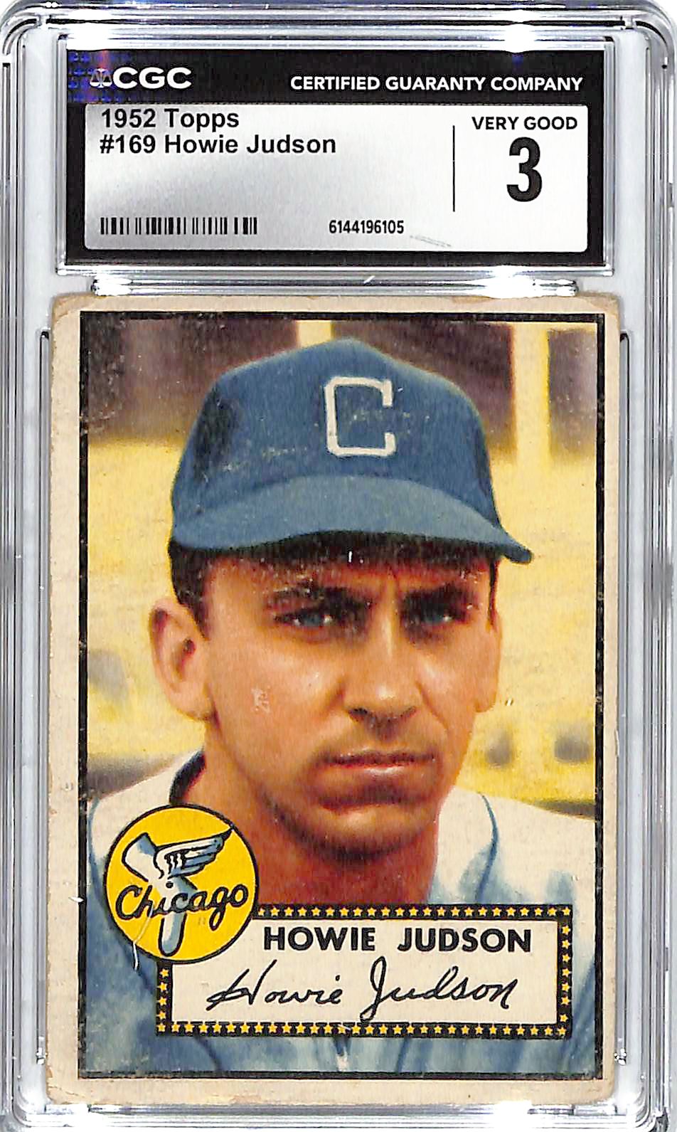 1952 Howie Judson Topps #169 CGC Very Good 3