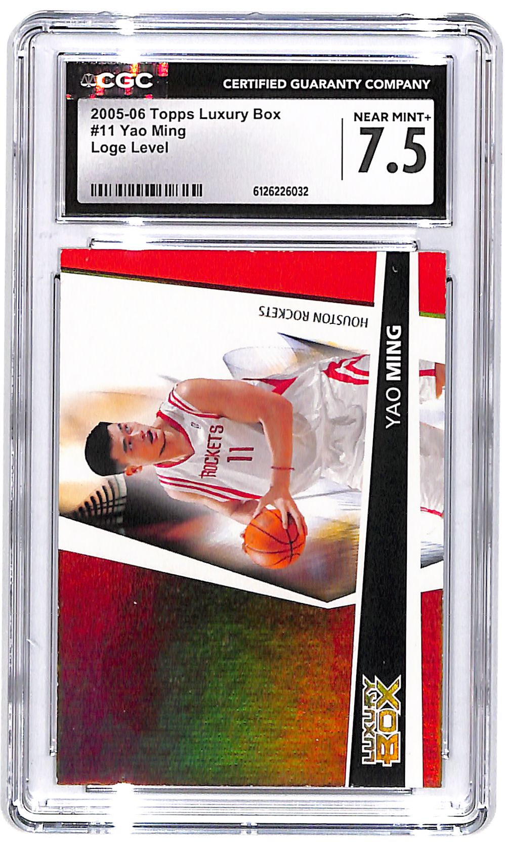 2005-06 Yao Ming Topps Luxury Box #11 Loge Level #31/200 CGC Near Mint Plus 7.5