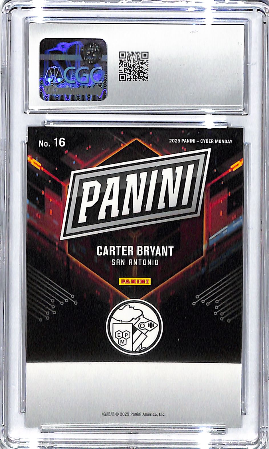 2025 Carter Bryant Panini Cyber Monday #16 CGC Gem Mint 10