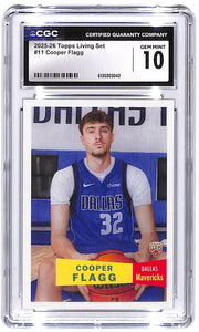 2025-26 Copper Flagg Topps Living Set #11 CGC Gem Mint 10