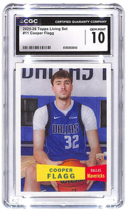 2025-26 Copper Flagg Topps Living Set #11 CGC Gem Mint 10
