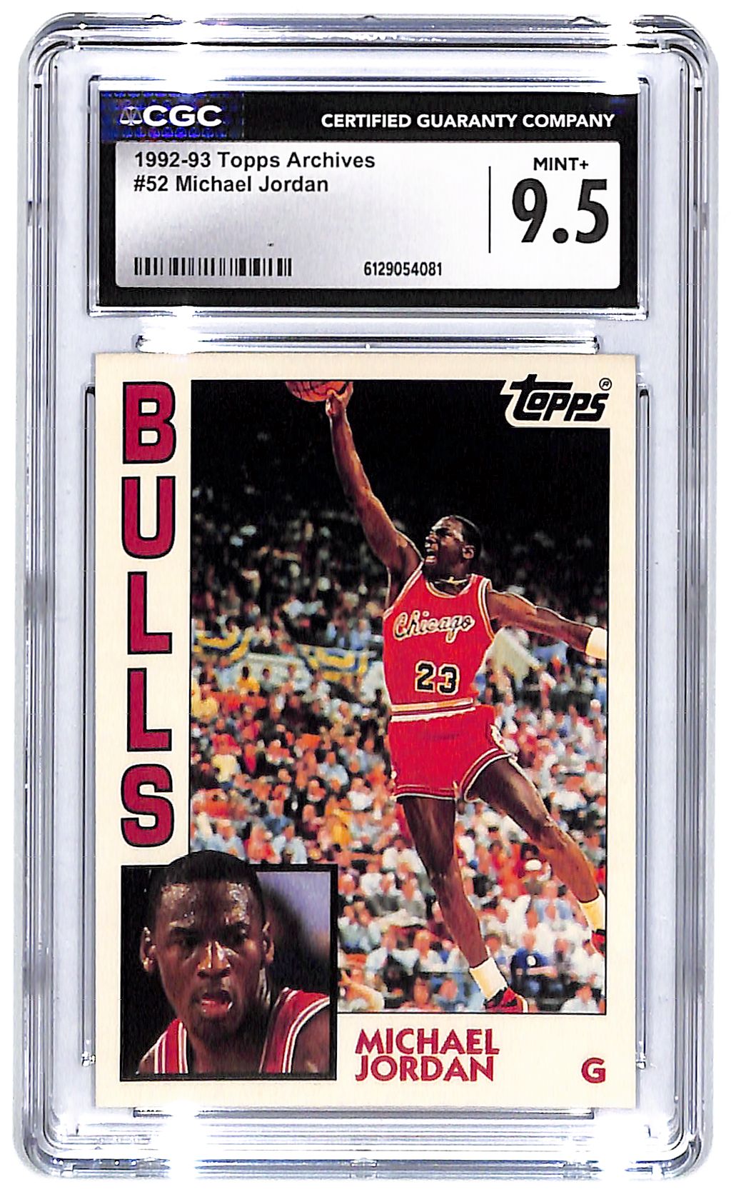 1992-93 Michael Jordan Topps Archives #52 CGC Mint Plus 9.5
