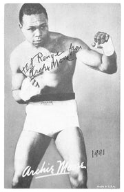Archie Moore Signed Photo JSA Authentic