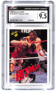 1990 Bret "Hitman" Hart Classic WWF #123 CGC Mint Plus 9.5
