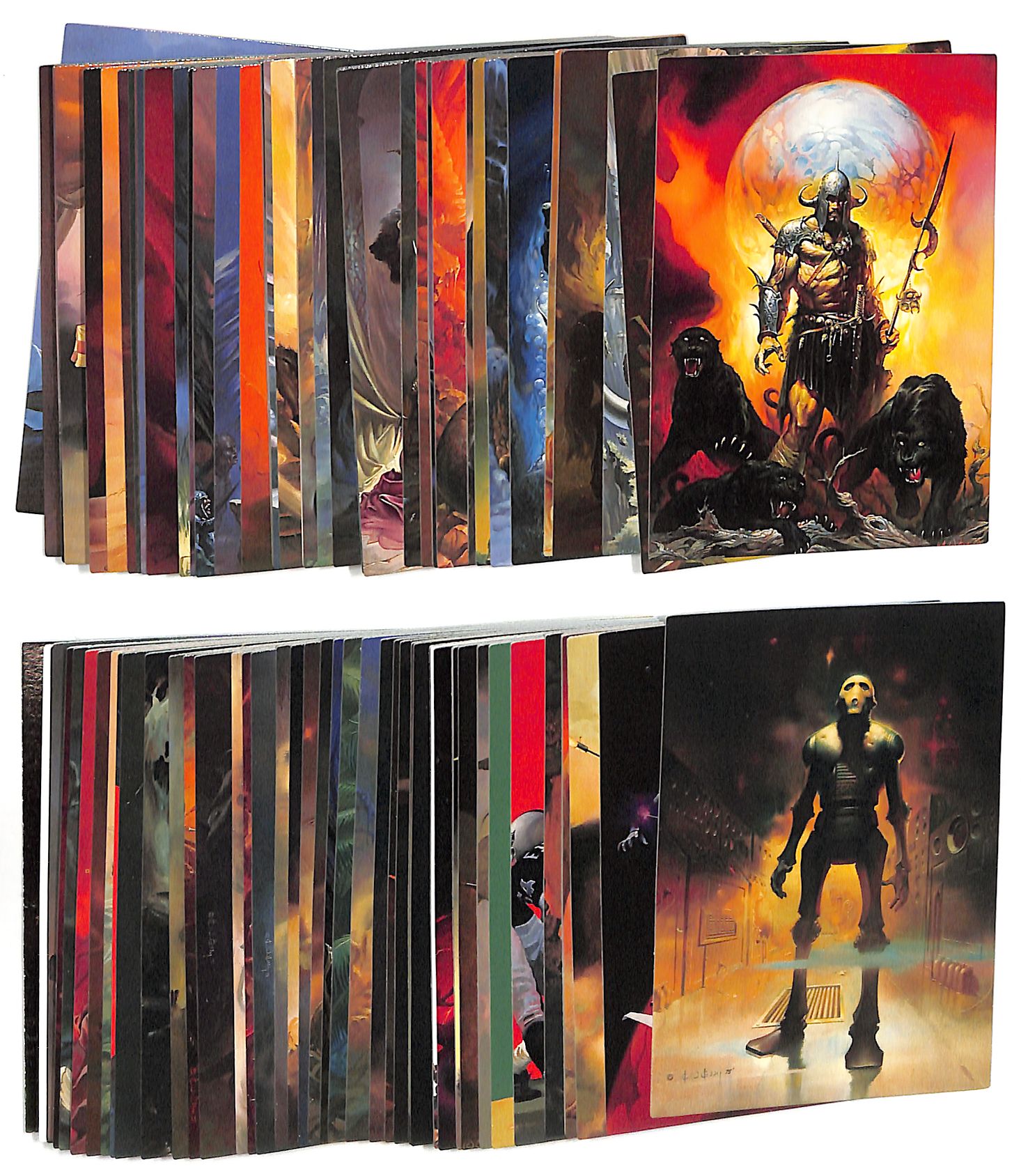 1992 Ken Kelly Fantasy Art Trading Cards Complete Set #1-90 Plus H1