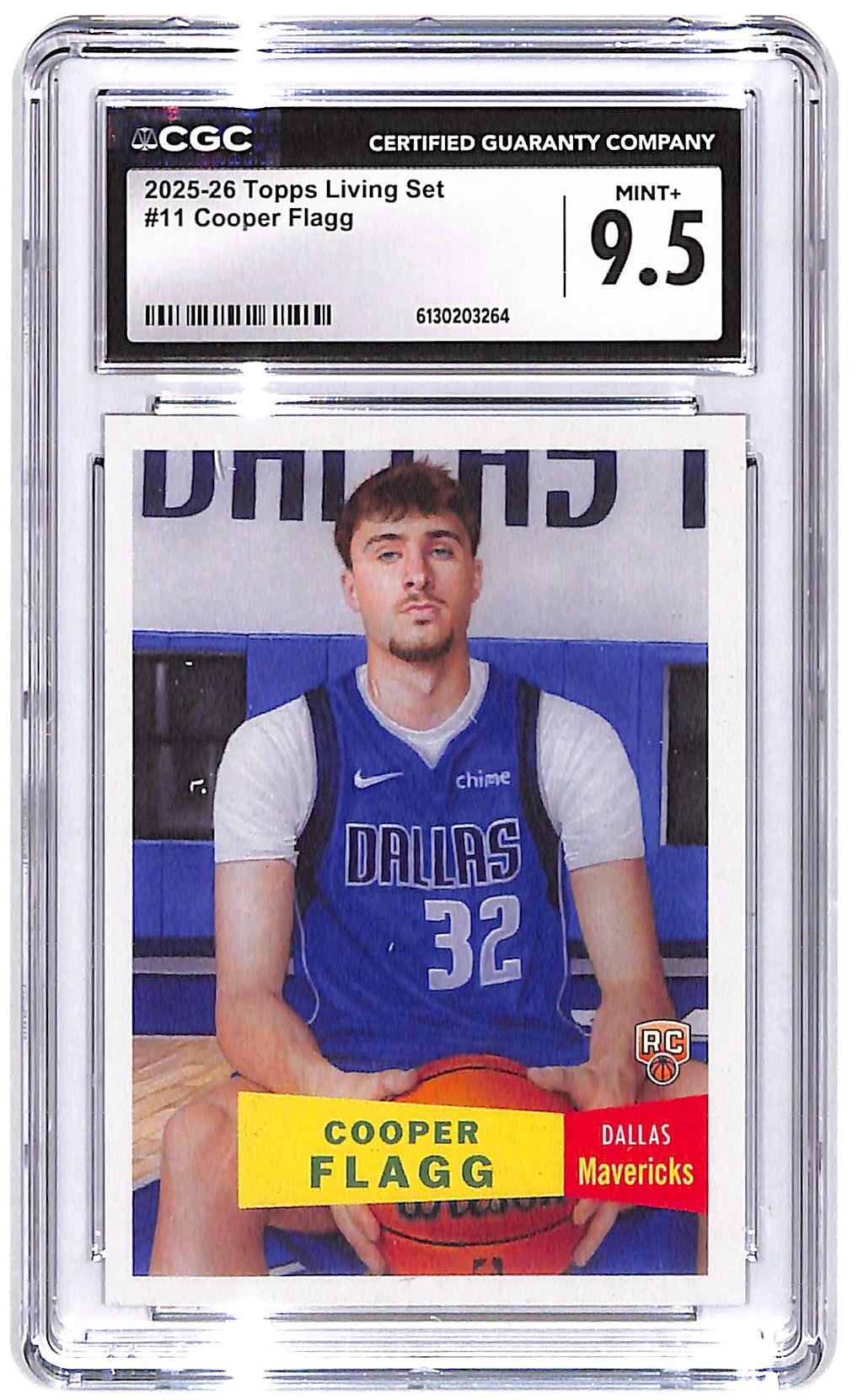 2025-26 Copper Flagg Topps Living Set #11 CGC Mint Plus 9.5