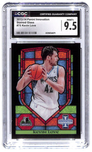 2013-14 Kevin Love Panini Innovation Stained Glass #75 CGC Mint Plus 9.5