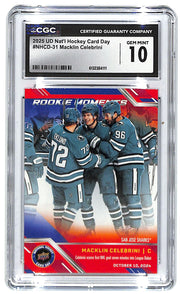 2025 Macklin Celebrini Upper Deck National Hockey Day #NHCD-13 CGC Gem Mint 10