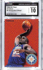 1994-95 Shaquille O'Neal Fleer All-Stars #9 CGC Gem Mint 10