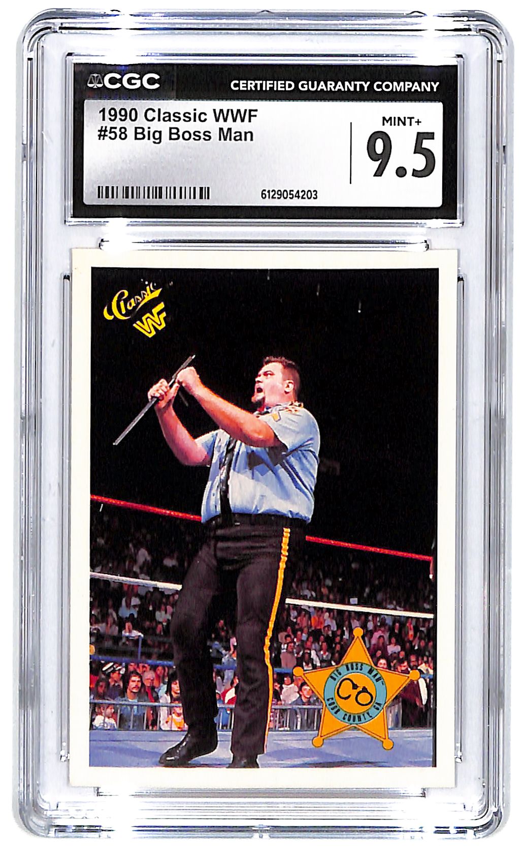 1990 Big Boss Man Classic WWF #58 CGC Mint Plus 9.5