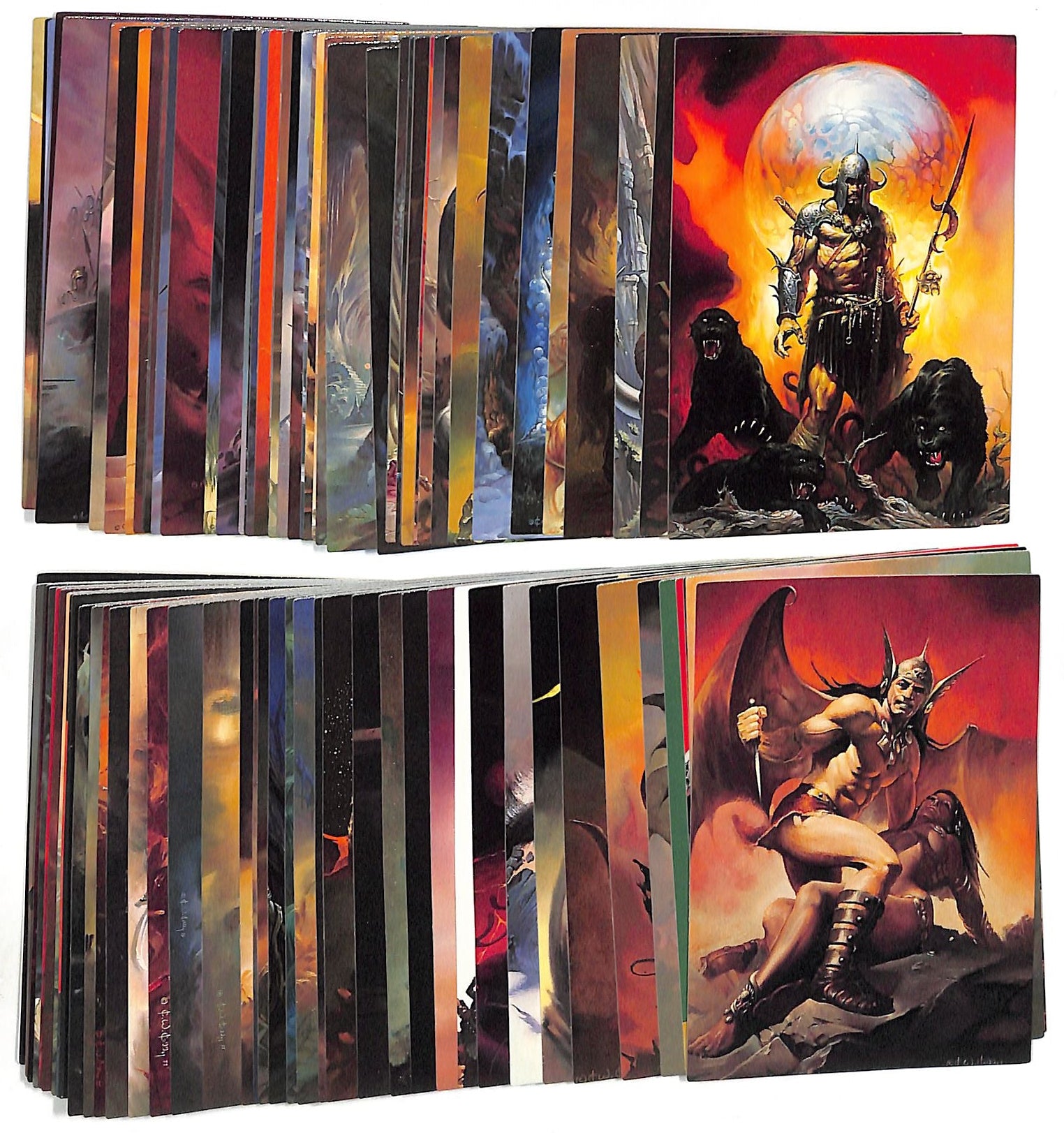 1992 Ken Kelly Fantasy Art Trading Cards Complete Set #1-90 Plus H2