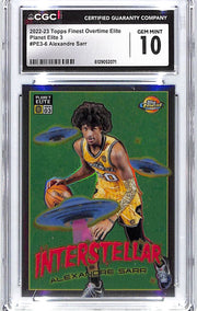2022-23 Alexandre Sarr Topps Finest OT Elite Planet Elite 3 #PE3-6 CGC Gem 10
