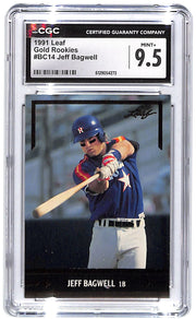 1991 Jeff Bagwell Leaf Gold Rookies #BC14 CGC Mint Plus 9.5