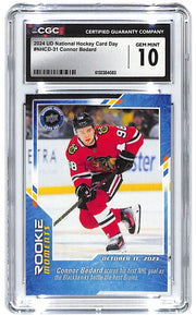 2024 Connor Bedard Upper Deck National Card Day #NHCD-31 CGC Gem Mint 10