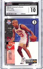 1994-95 Grant Hill Collector's Choice Draft Trade #3 CGC Gem Mint 10