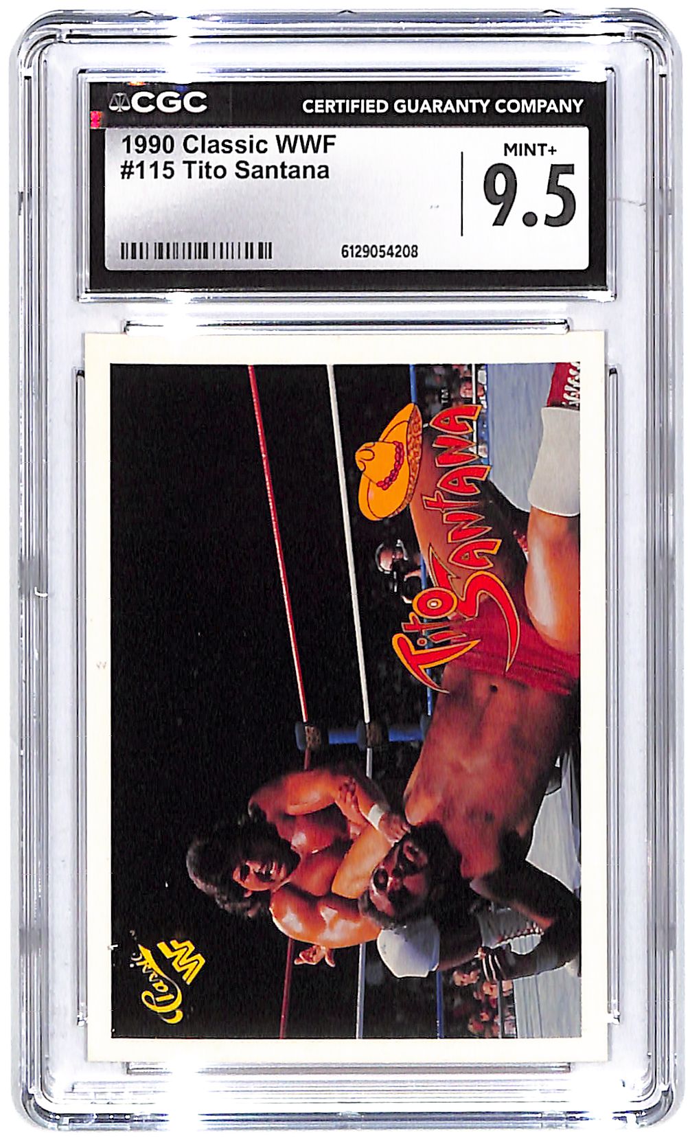 1990 Tito Santana Classic WWF #115 CGC Mint Plus 9.5