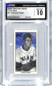 2006 Satchel Paige TRISTAR Obak T-212 Mini #21 CGC Gem Mint 10
