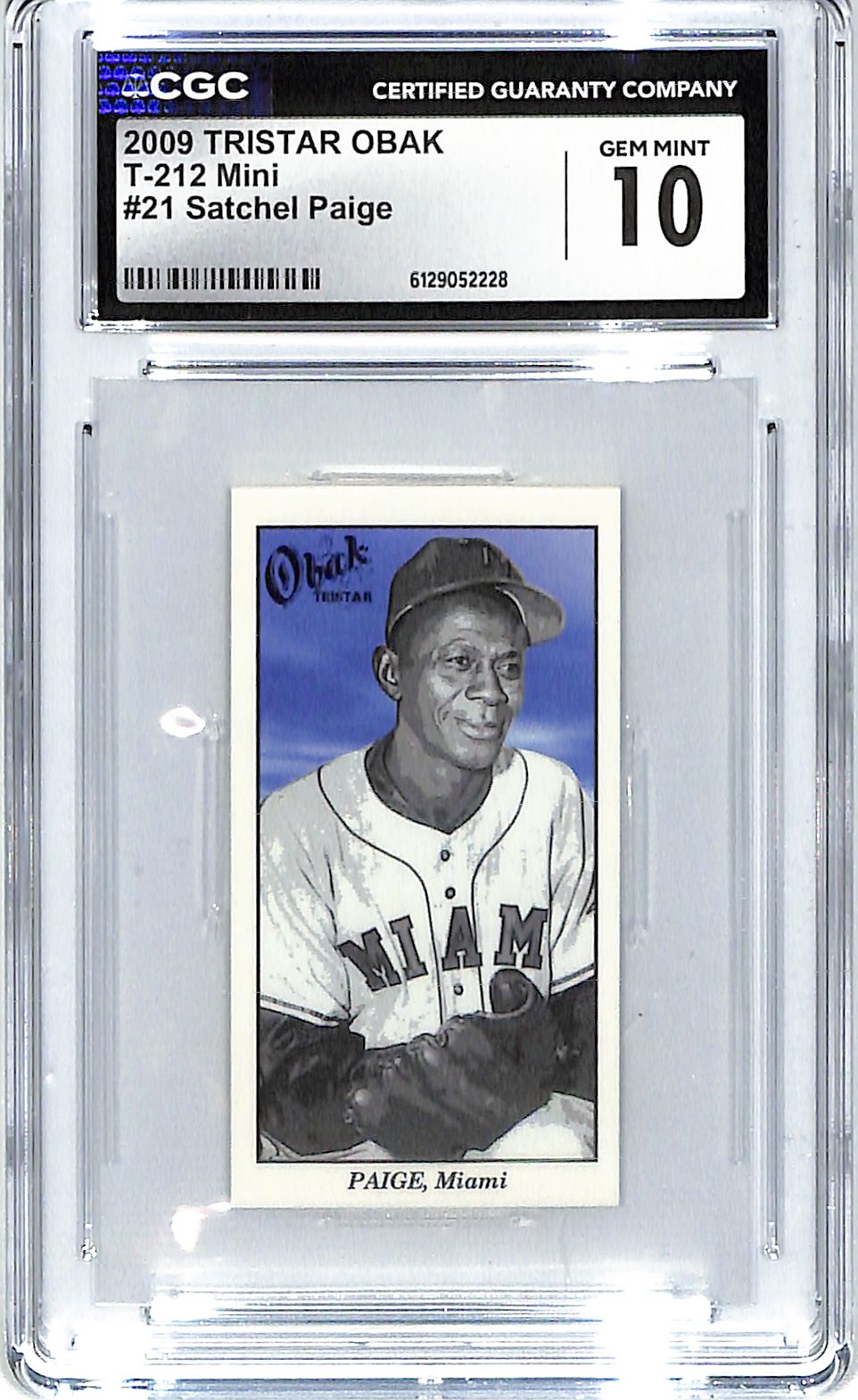 2006 Satchel Paige TRISTAR Obak T-212 Mini #21 CGC Gem Mint 10