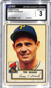 1952 Ted Beard Topps #150 CGC Very Good 3