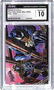1995 Venom and Mace Fleer Ultra Spider-Man #105 CGC Gem Mint 10