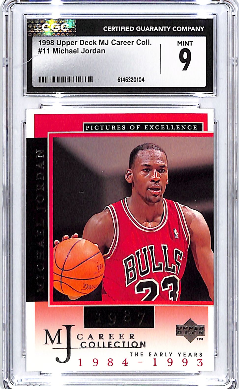 1998 Upper Deck MJ Career Collection Michael Jordan #11 CGC 9 Bulls