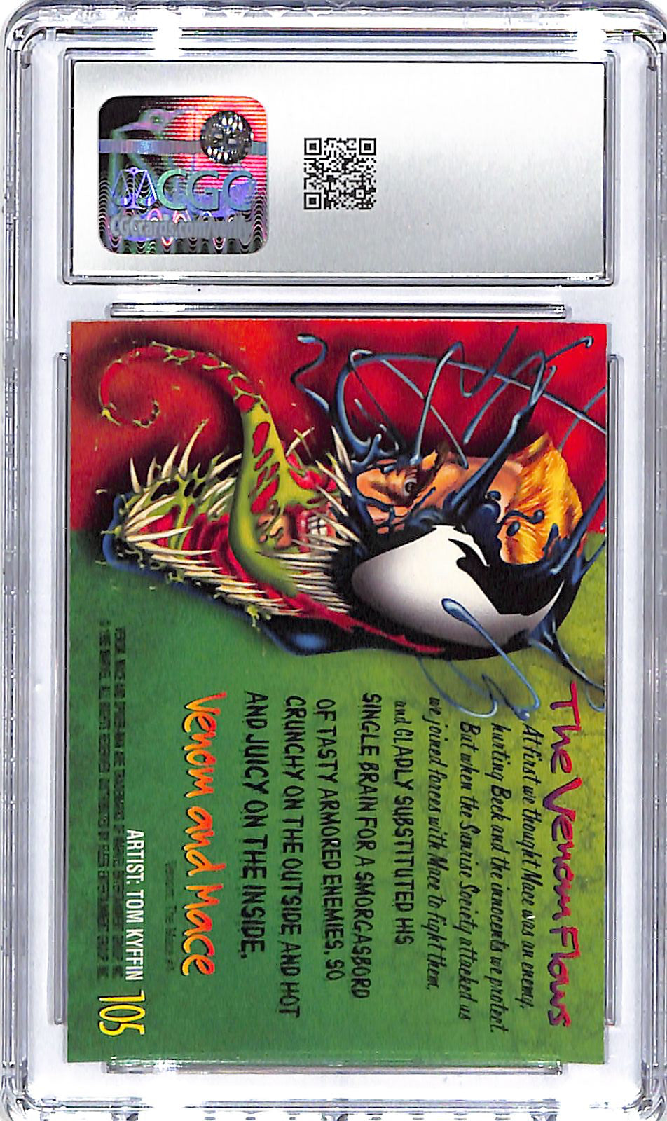 1995 Venom and Mace Fleer Ultra Spider-Man #105 CGC Gem Mint 10