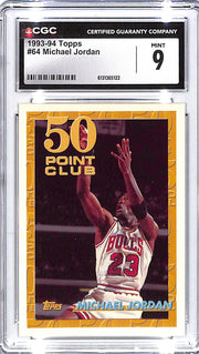 1993-94 Michael Jordan Topps #64 CGC Mint 9