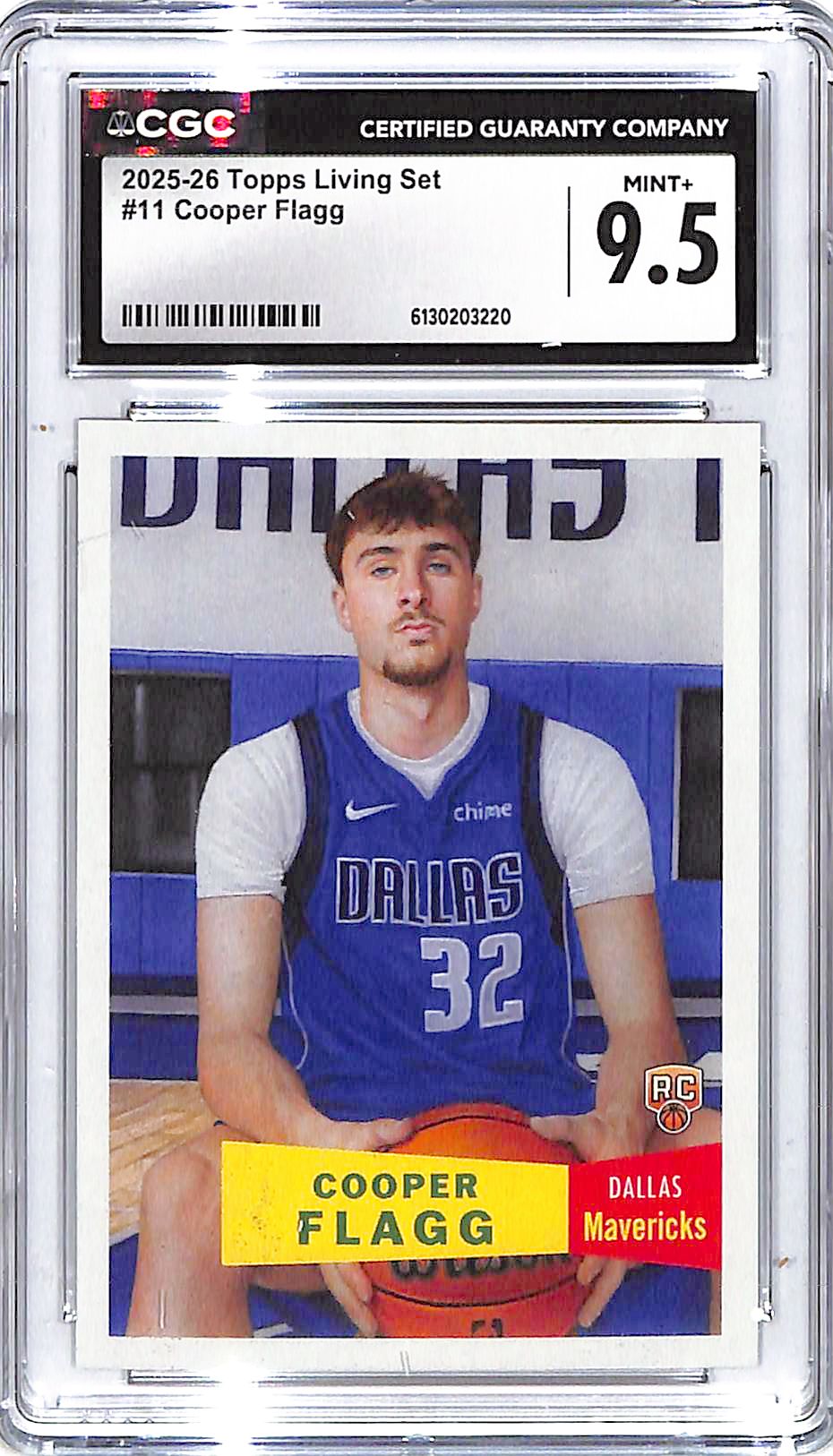 2025-26 Cooper Flagg Topps Chrome Living Set #11 CGC Mint Plus 9.5