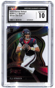 2023 C.J. Stroud Panini Select Silver Die-cut #289 CGC Gem Mint 10