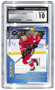 2024 Connor Bedard Upper Deck National Card Day #NHCD-31 CGC Gem Mint 10