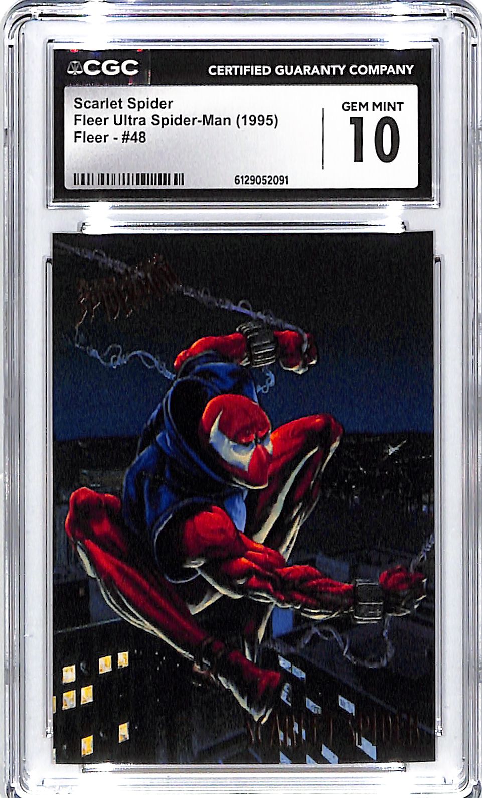 1995 Scarlet Spider Fleer Ultra Spider-Man #48 CGC Gem Mint 10