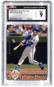 1992 George Brett Upper Deck Fan Fest #16 CGC Mint 9
