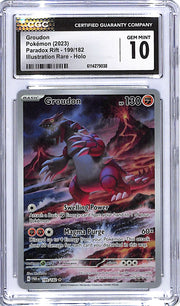 Pokemon Paradox Rift Groudon Illustration Rare 199 CGC 10