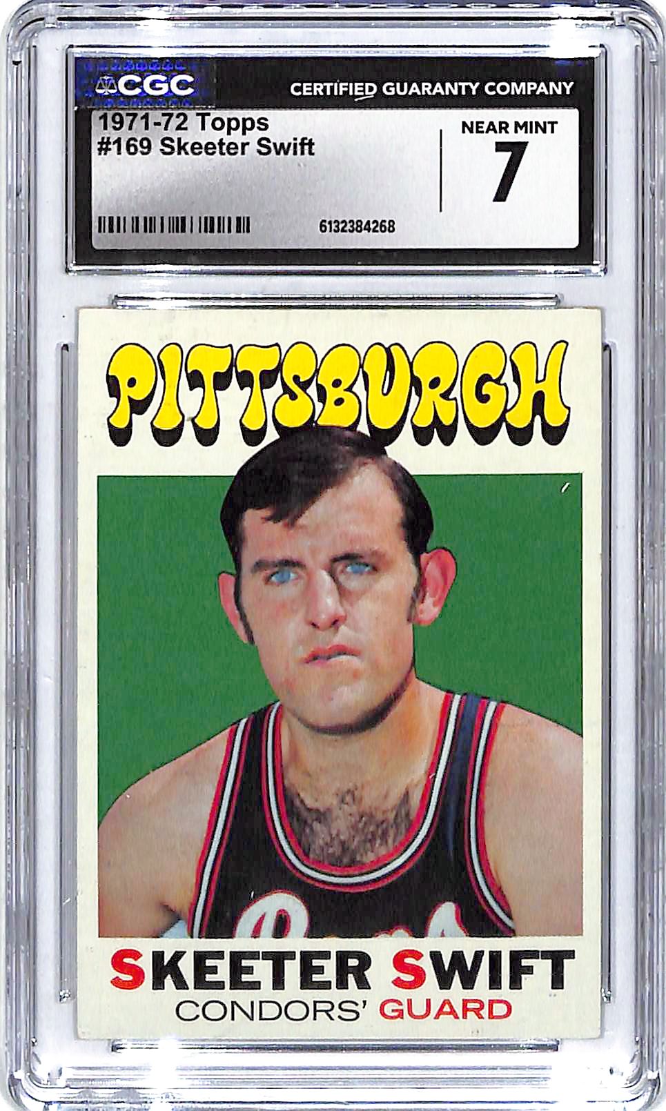 1971-72 Skeeter Swift Topps #169 CGC Near Mint 7