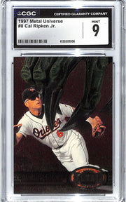 1997 Cal Ripken Jr. Metal Universe #8 CGC Mint 9