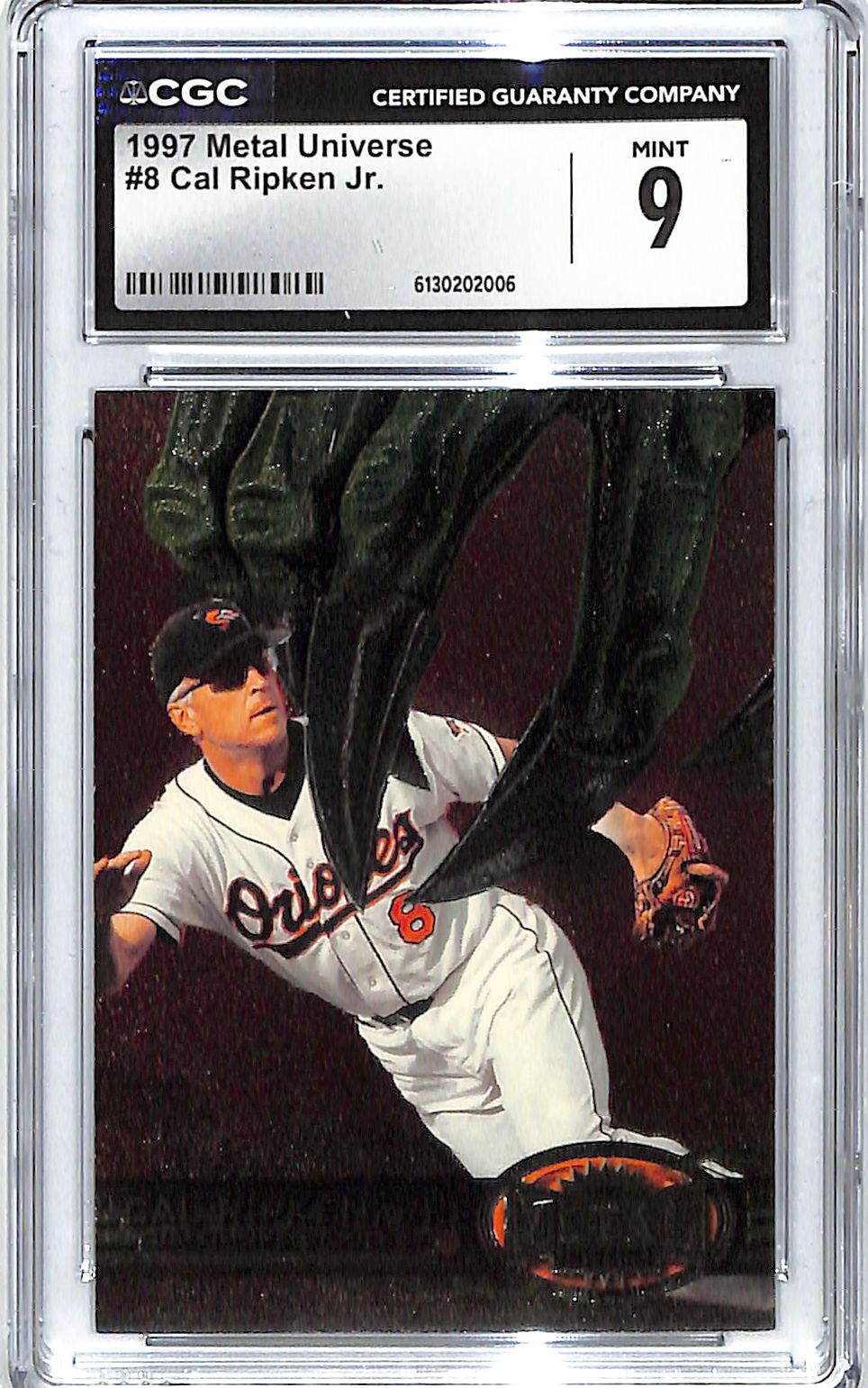 1997 Cal Ripken Jr. Metal Universe #8 CGC Mint 9