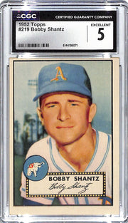 1952 Bobby Shantz Topps #219 CGC Excellent 5