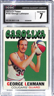 1971-72 George Lehmann Topps #192 CGC Near Mint 7