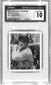 2001 Yogi Berra Bowman Heritage '48 Reprints #4 CGC Gem Mint 10