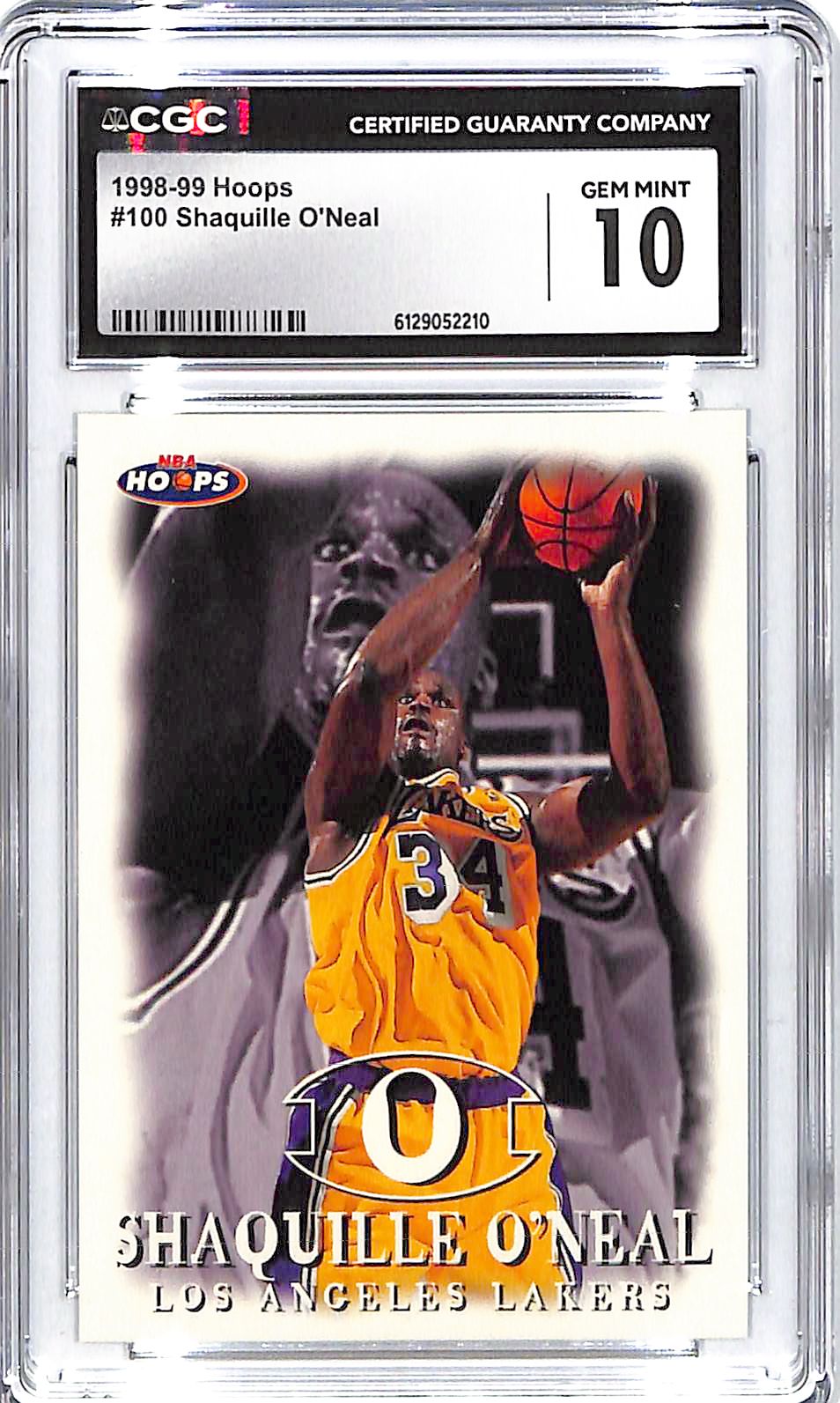 1998-99 Shaquille O'Neal Hoops #100 CGC Gem Mint 10