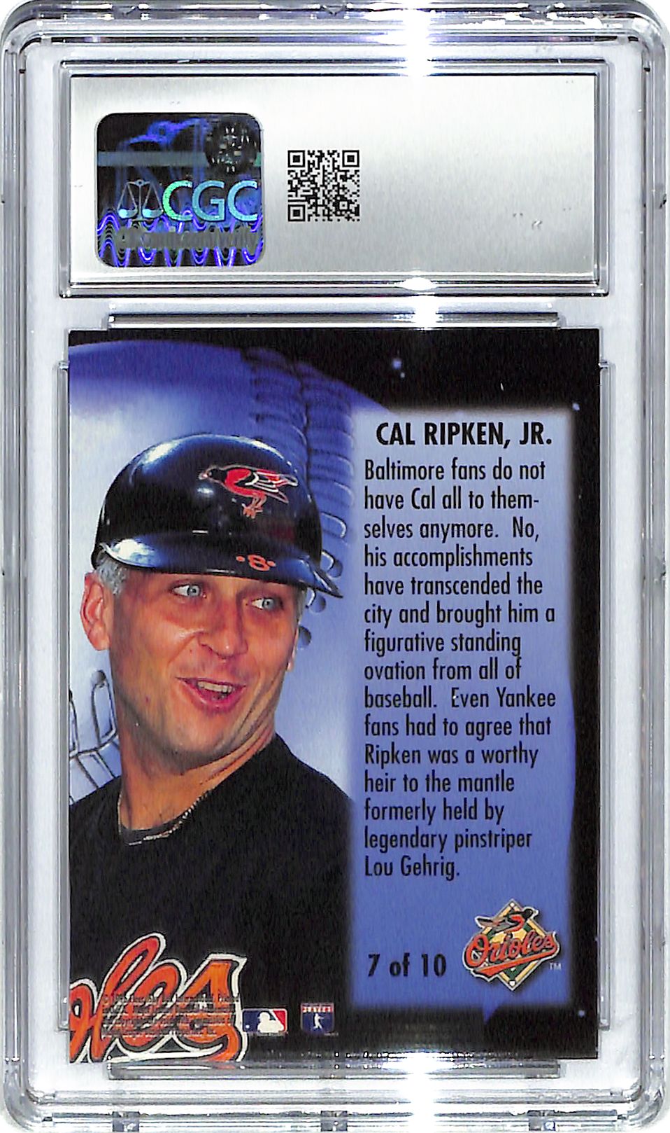 1997 Cal Ripken Jr. Metal Universe Titanium #7 CGC Mint 9
