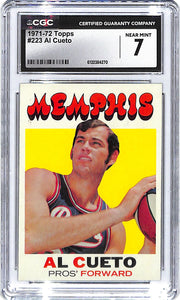 1971-72 Al Cueto Topps #223 CGC Near Mint 7