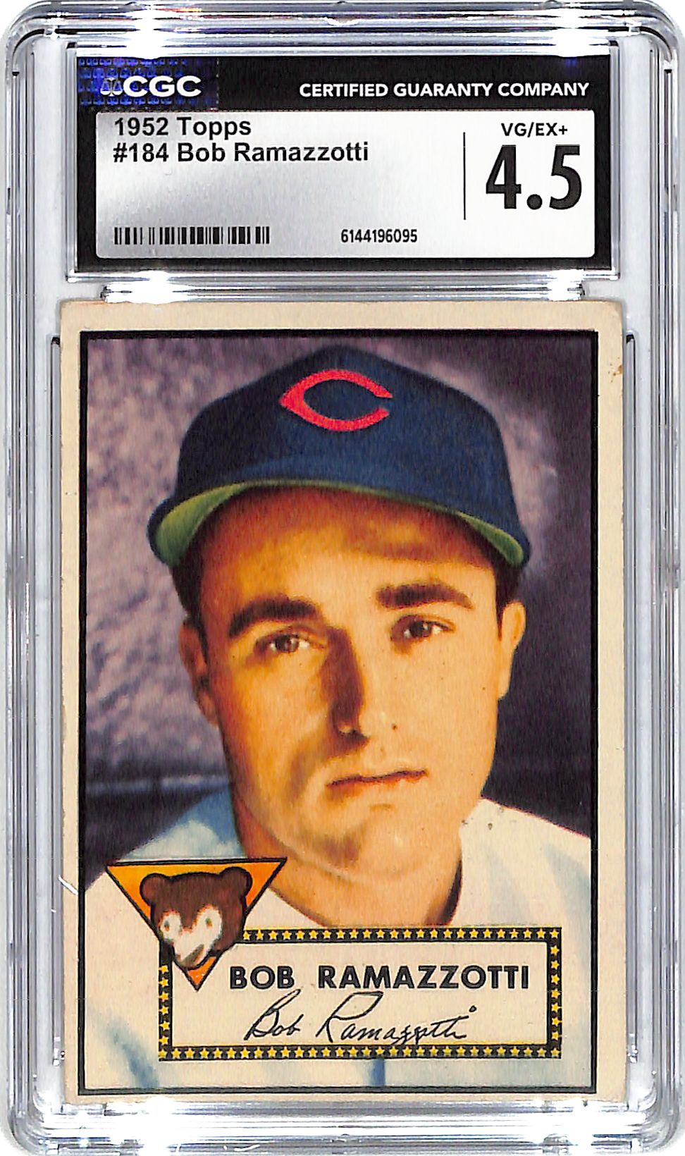 1952 Bob Ramazzotti Topps #184 CGC Very Good 4.5