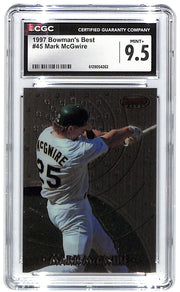 1997 Mark McGwire Bowman's Best #45 CGC Mint Plus 9.5