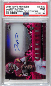 2024 Topps Midnight Jayden Daniels Auto Autograph Rookie RC Twilight PSA 9 /99