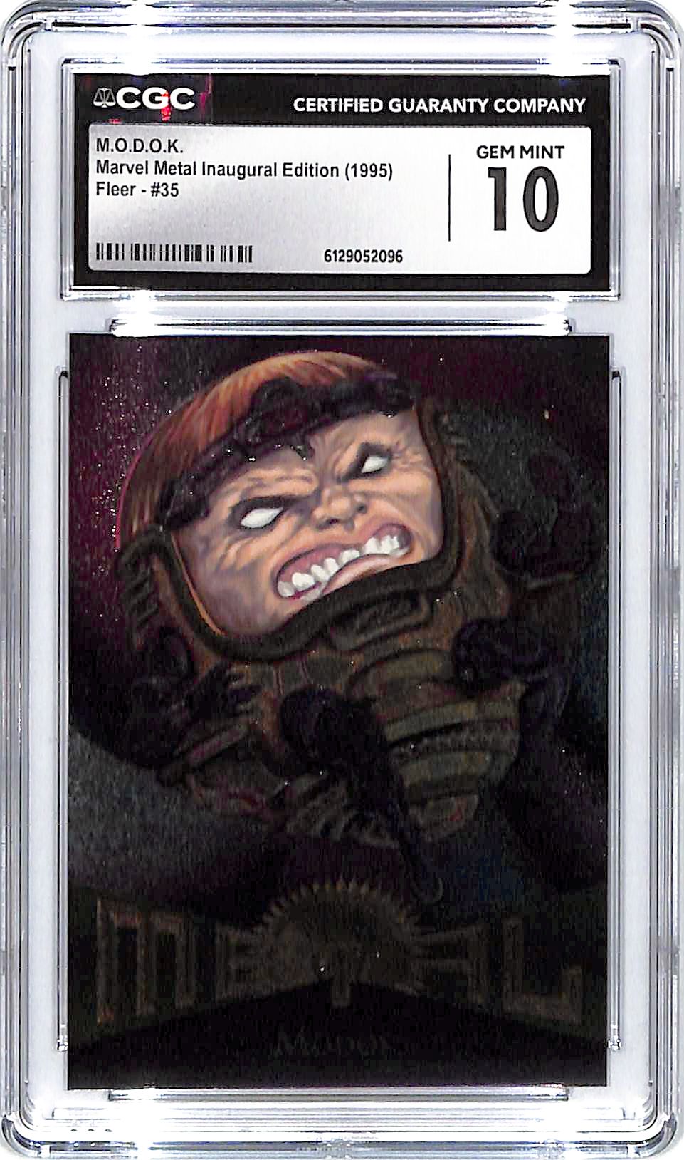 1995 M.O.D.O.K. Fleer Marvel Metal Inaugural Edition #35 CGC Gem Mint 10