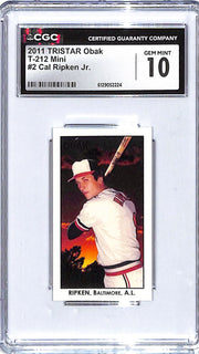 2011 Cal Ripken Jr. TRISTAR Obak T-212 Mini #2 CGC Gem Mint 10