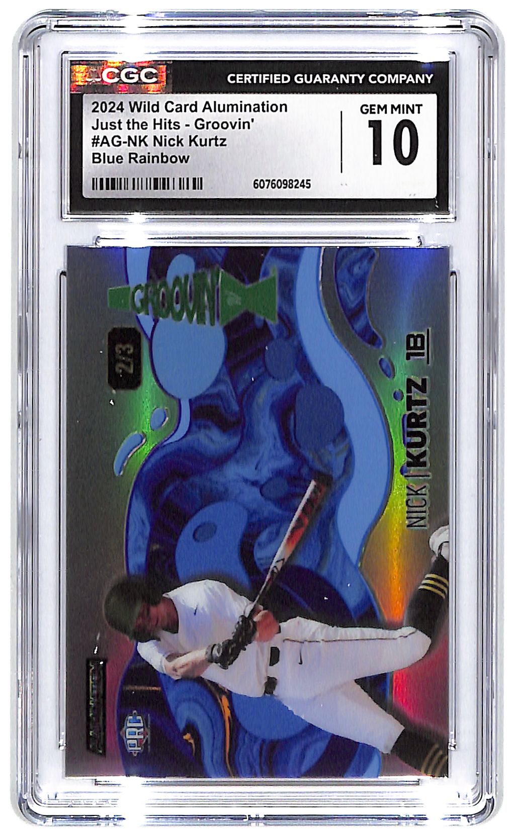 2024 Nick Kurtz Wild Card Alumination Grovvin' #AG-NK CGC Gem Mint 10